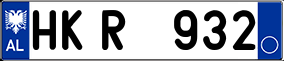 Trailer License Plate